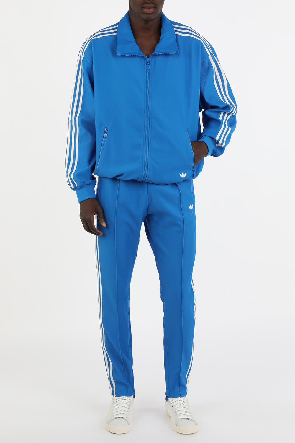 קולקציית הגרסה הכחולה של אדידס סווטשירט מרוכסן בגוון כחול